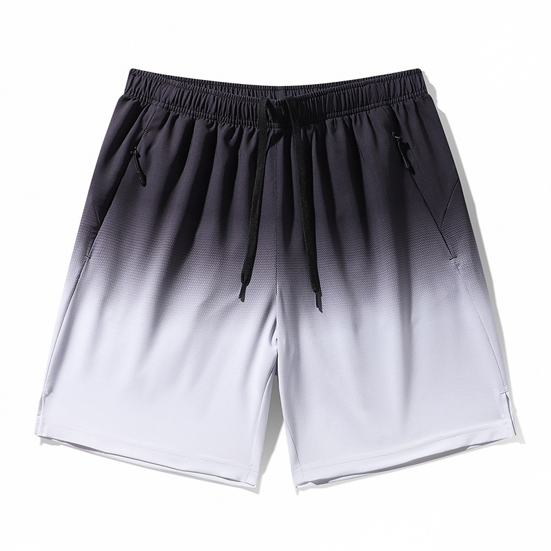 Summer Thin Ice Silk Shorts Men's Gradient Sports Beach Pants - Image 6