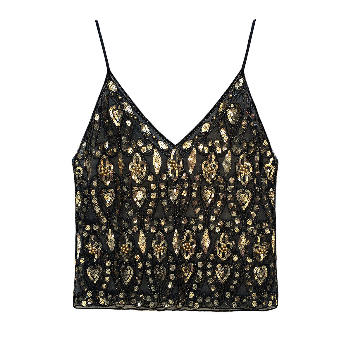 Sequin top with straps - Image 5