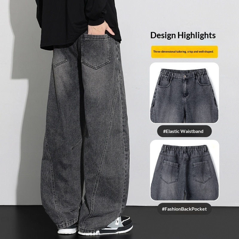 Fall Loose Straight Leg Utility Trousers - Image 4