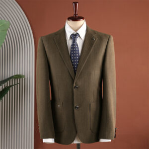 Vintage-style Casual Two-button Blazer With Notch Lapels