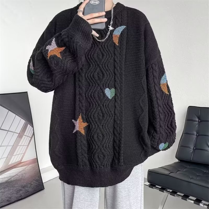 Twist Embroidered Sweater For Men - Image 7