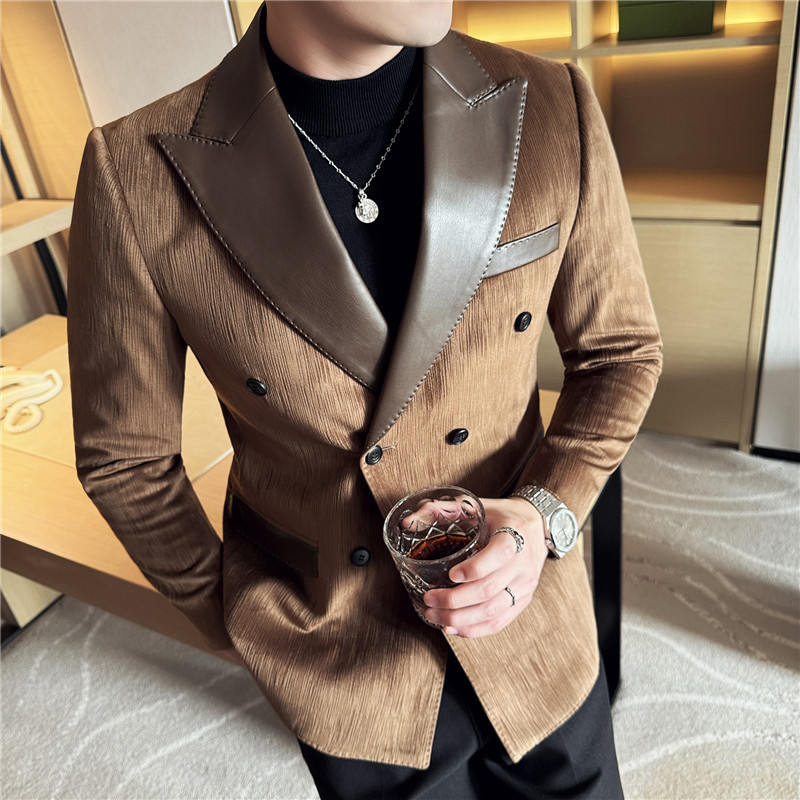 Men's Corduroy Suit Jacket Slim Fit - Image 4