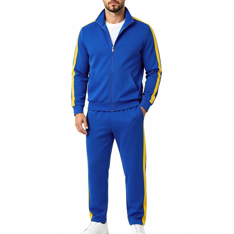 Men's Long-sleeved Sports Jacket Trousers Suit - Image 3