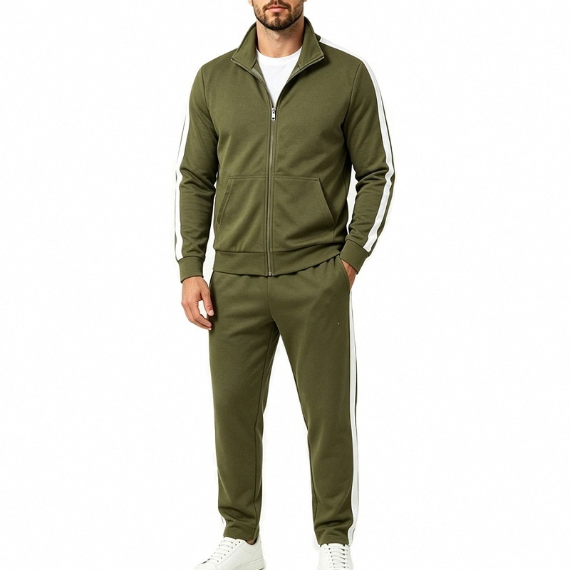 Men's Long-sleeved Sports Jacket Trousers Suit - Image 5