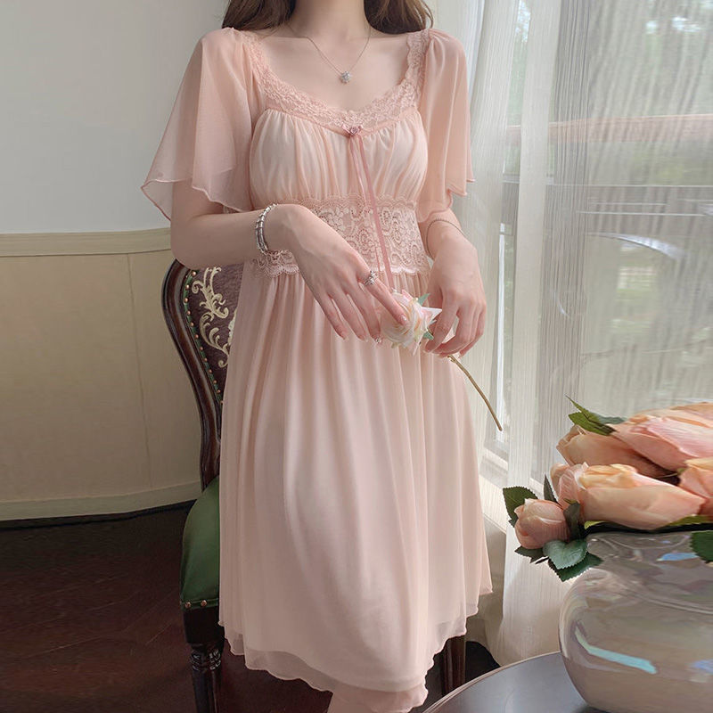 Womens Sleepwear Sweet New Spring Autumn Style Sress - Image 10
