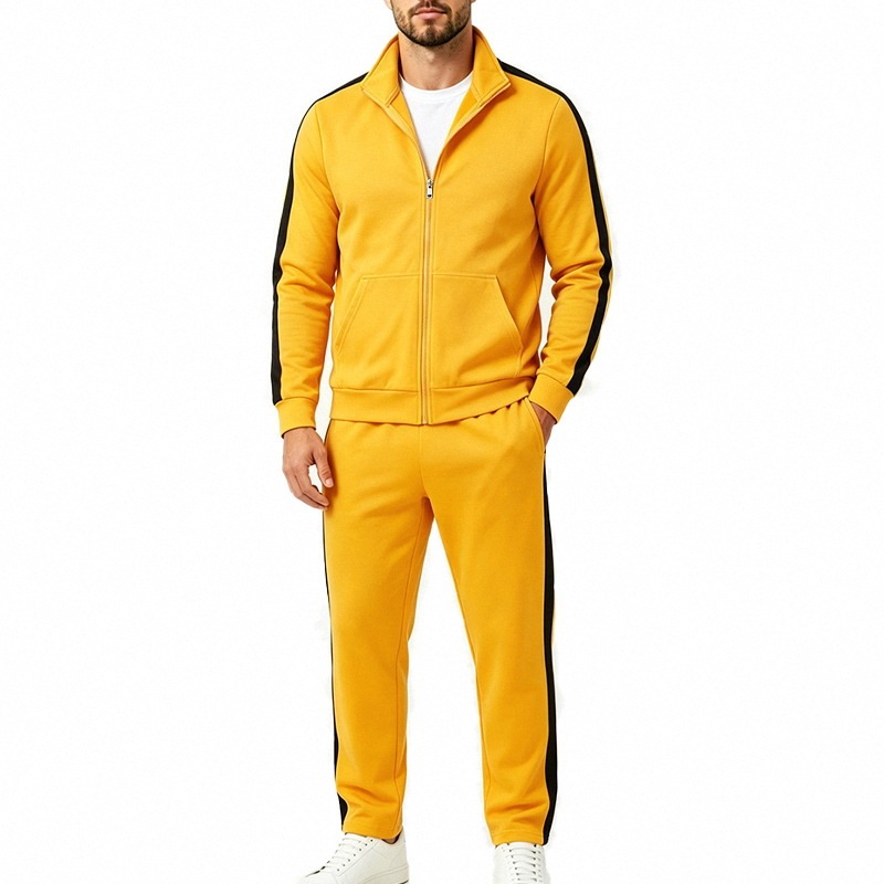 Men's Long-sleeved Sports Jacket Trousers Suit - Image 2