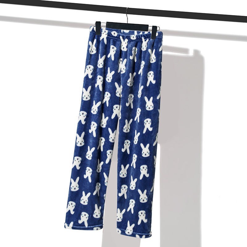 Thickened Autumn And Winter Flannel Warm Home Pants - Image 5