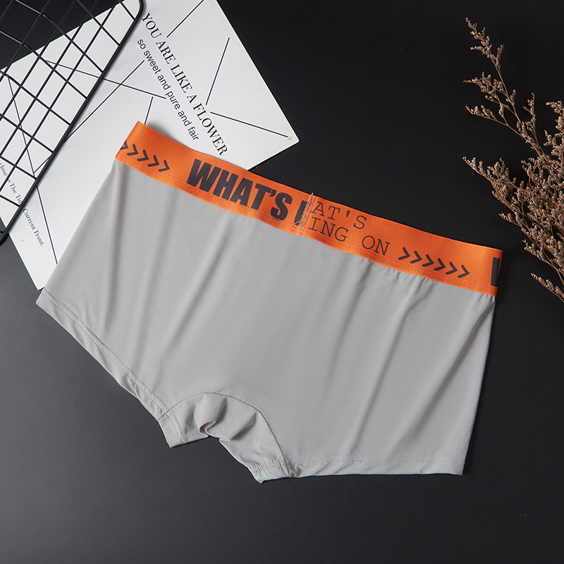 Men's Thin Ice Silk Mid-rise Boxers Briefs - Image 8