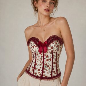 Top with floral print