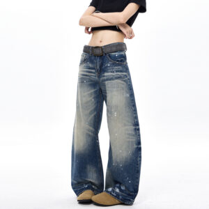 Retro Ink-Dye Denim Jeans For Men