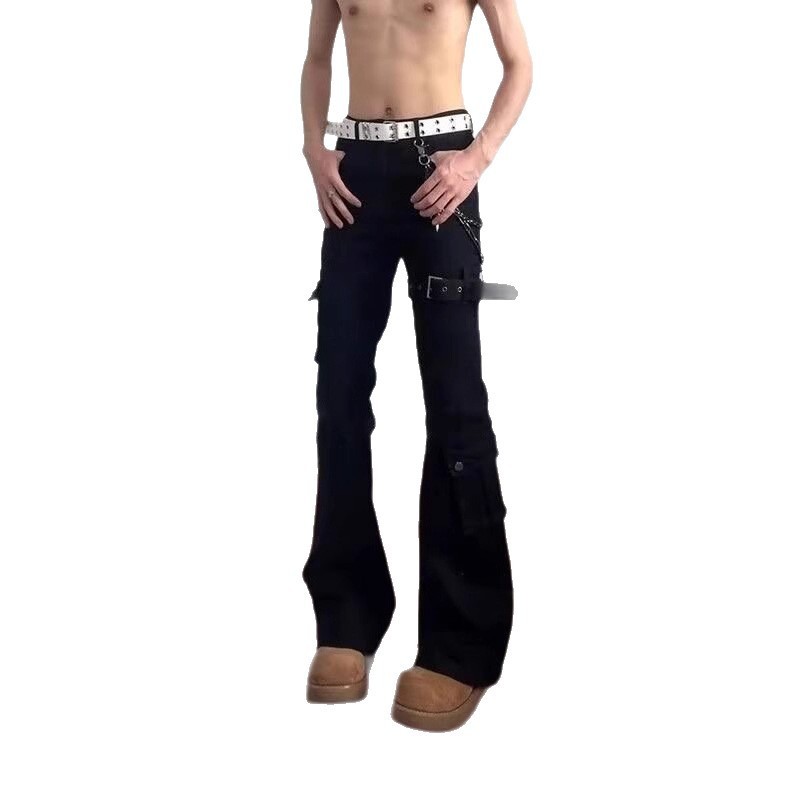 Strap-flared Denim Jeans For Men - Image 5