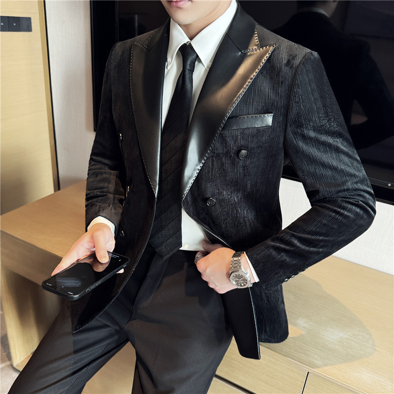 Men's Corduroy Suit Jacket Slim Fit - Image 3