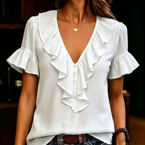 Summery V-neck top