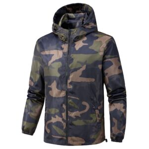 Fashionable Hooded Jacket With Patch Pockets On The Side Seams