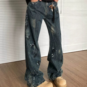 Men's Retro-style Loose Straight-leg Jeans