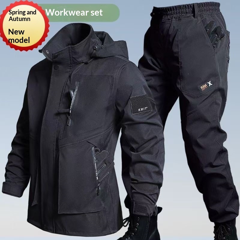 Mens Waterproof Outdoor Sports Set With Hardshell Jacket - Image 7