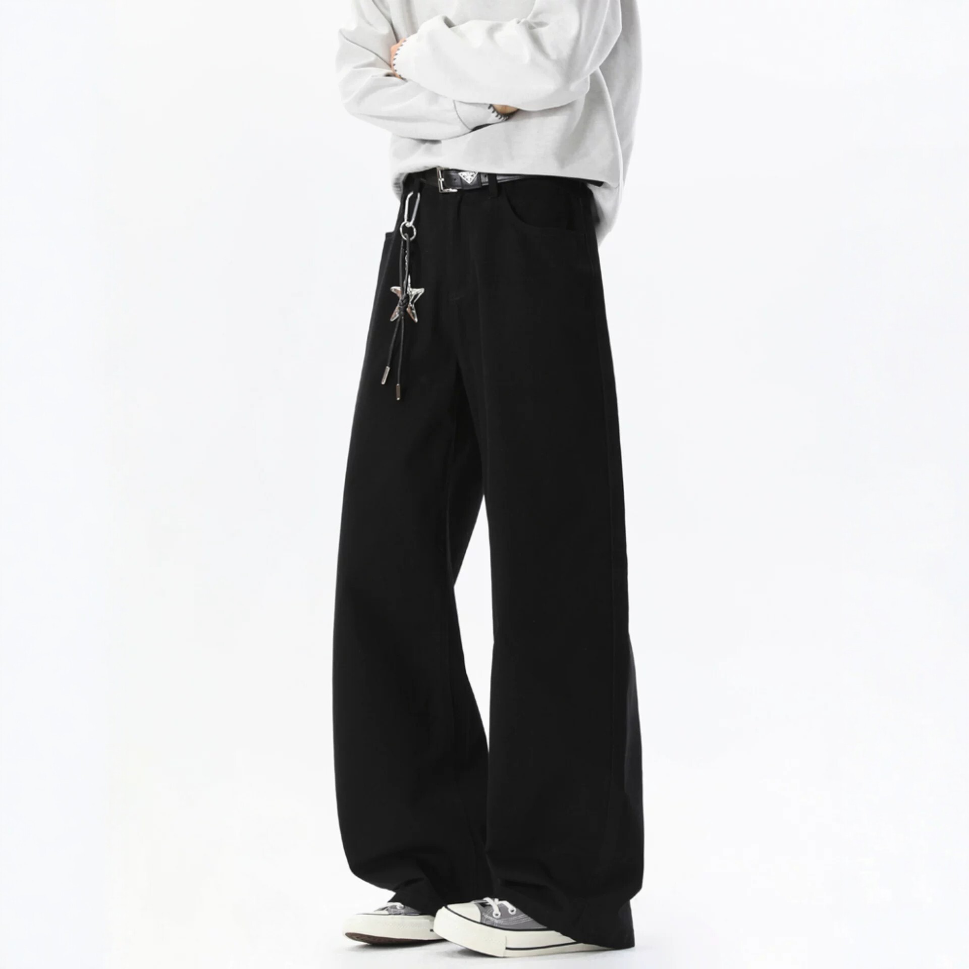 Solid-color Washed Casual Pants For Men - Image 2
