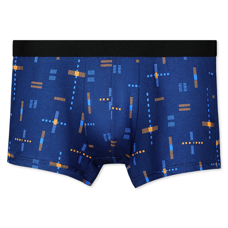 Breathable Printed Summer Thin Plus Size Men's Cotton Antibacterial Boxers Shorts - Image 3