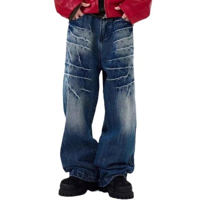 Mens Loose-fitting Edgy-chic Straight-leg Jeans - Image 5
