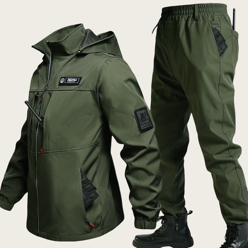 Mens Waterproof Outdoor Sports Set With Hardshell Jacket - Image 5
