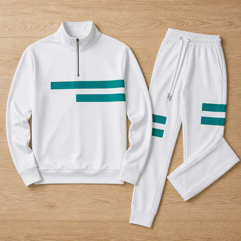 Mens Casual Stylish Long-sleeve Sportswear Set - Image 8