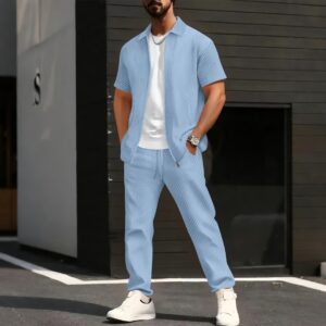 Floral Cardigan Short-sleeve Jacket, And Pants Casual Set