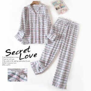 Long Sleeved Trousers Flannel Cotton Home Clothes Large Size Autumn And Winter Pajamas