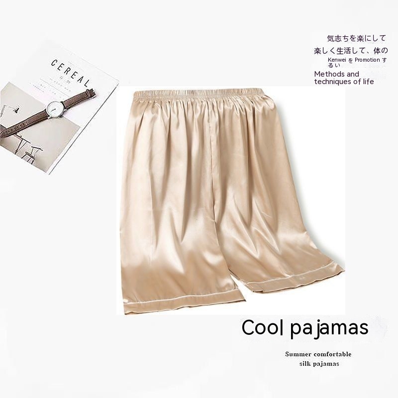 Men's Ice Silk Thin Large Size Pajamas Shorts - Image 6