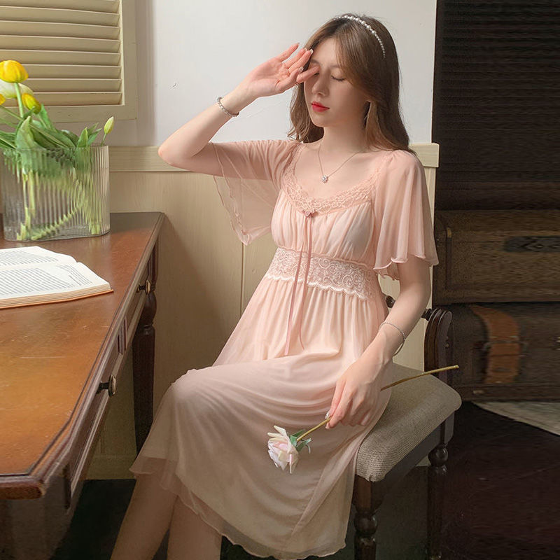Womens Sleepwear Sweet New Spring Autumn Style Sress - Image 3