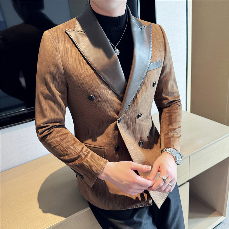 Men's Corduroy Suit Jacket Slim Fit - Image 2
