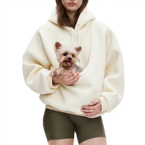 Casual Hoodies Kangaroo Dog Pet Holder Carrier Big Pouch Pocket Pullovers Sweatshirt Animal Pouch Hood Sweatshirts