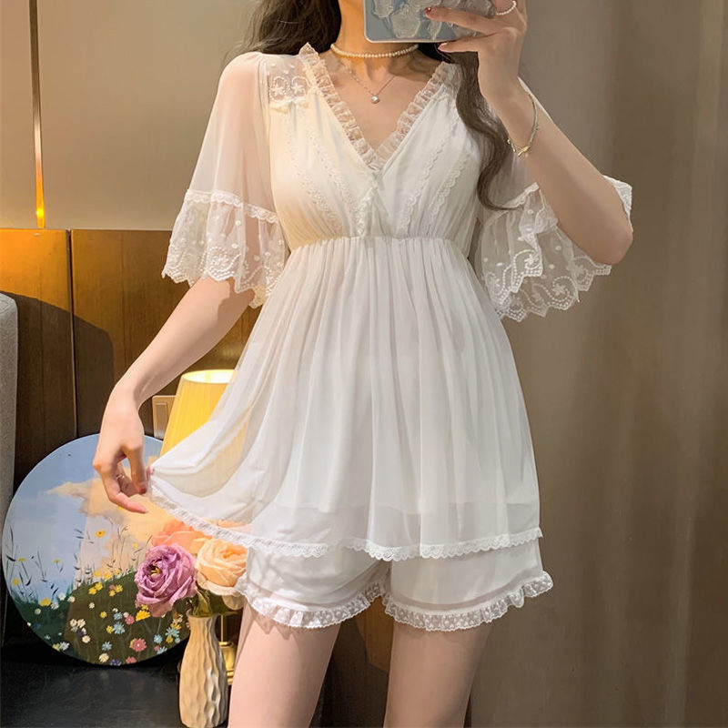 Womens Sleepwear Sweet New Spring Autumn Style Sress - Image 4