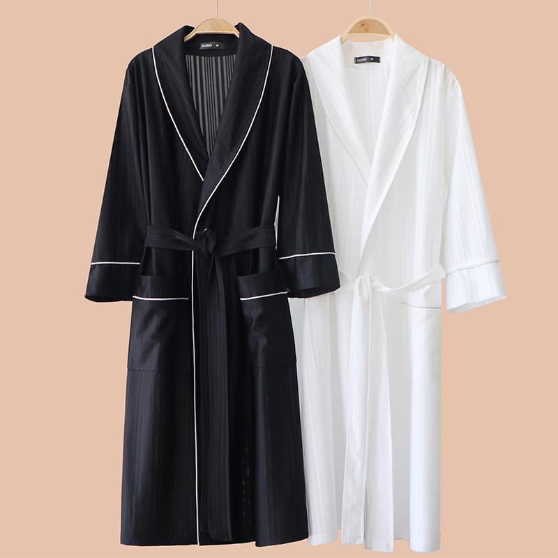 Absorbent Night Robe Mens Thin-Style Couples Bathrobe - Image 3