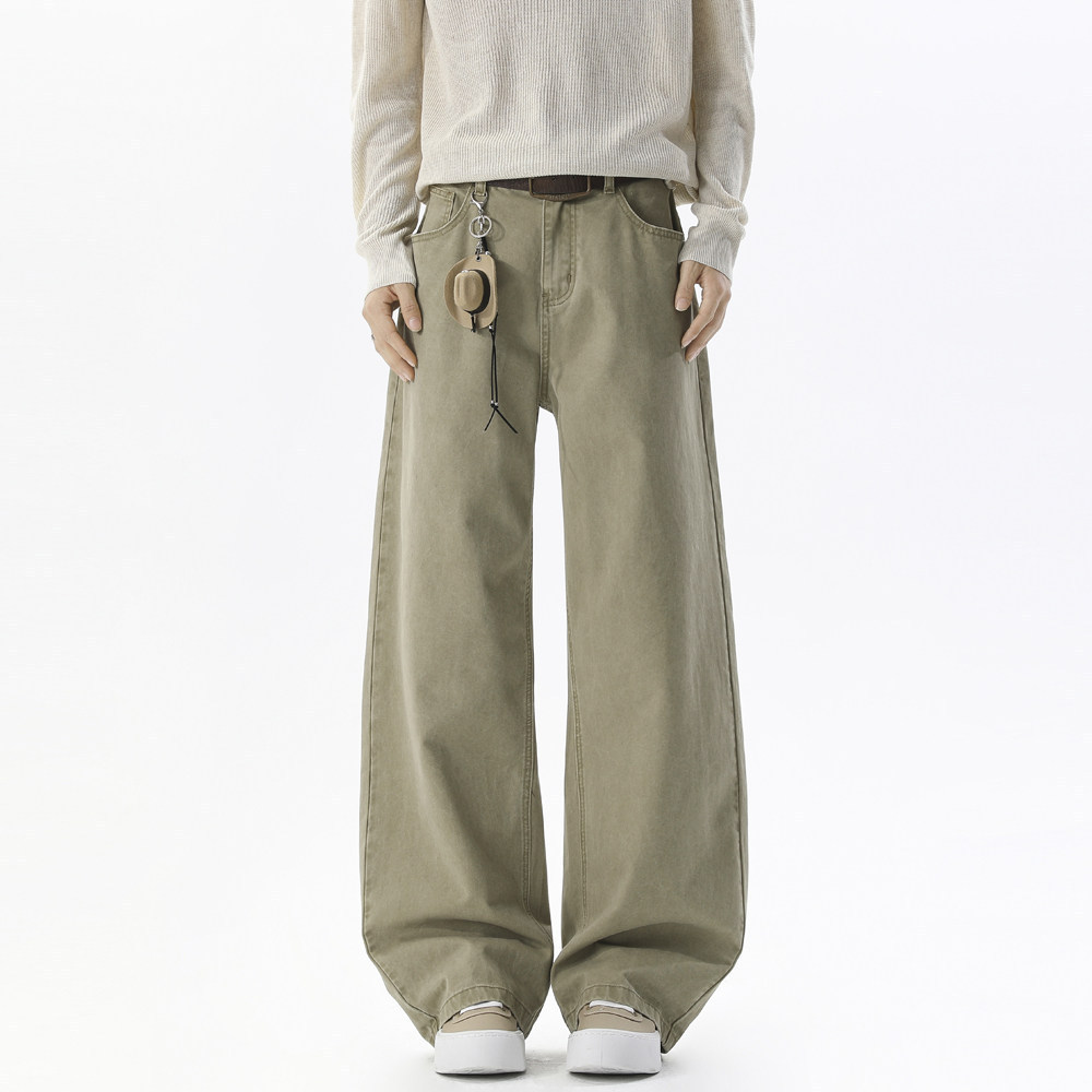 Solid-color Washed Casual Pants For Men - Image 8