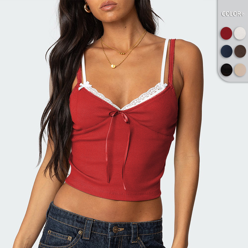 Top with bow and lace - Image 3