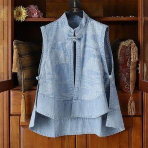 Loose Chinese-style vest