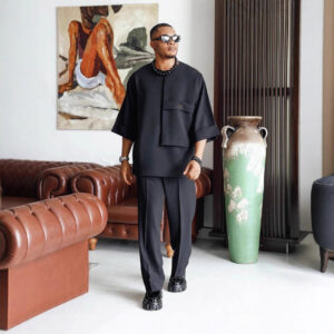 Men's Casual Top And Pants Set