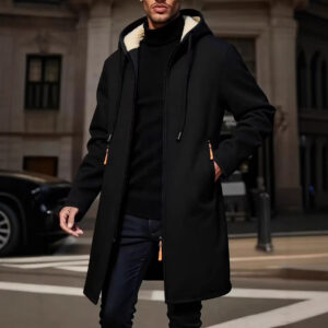Mid-length Thin-fleece Loose-fit Plus-size