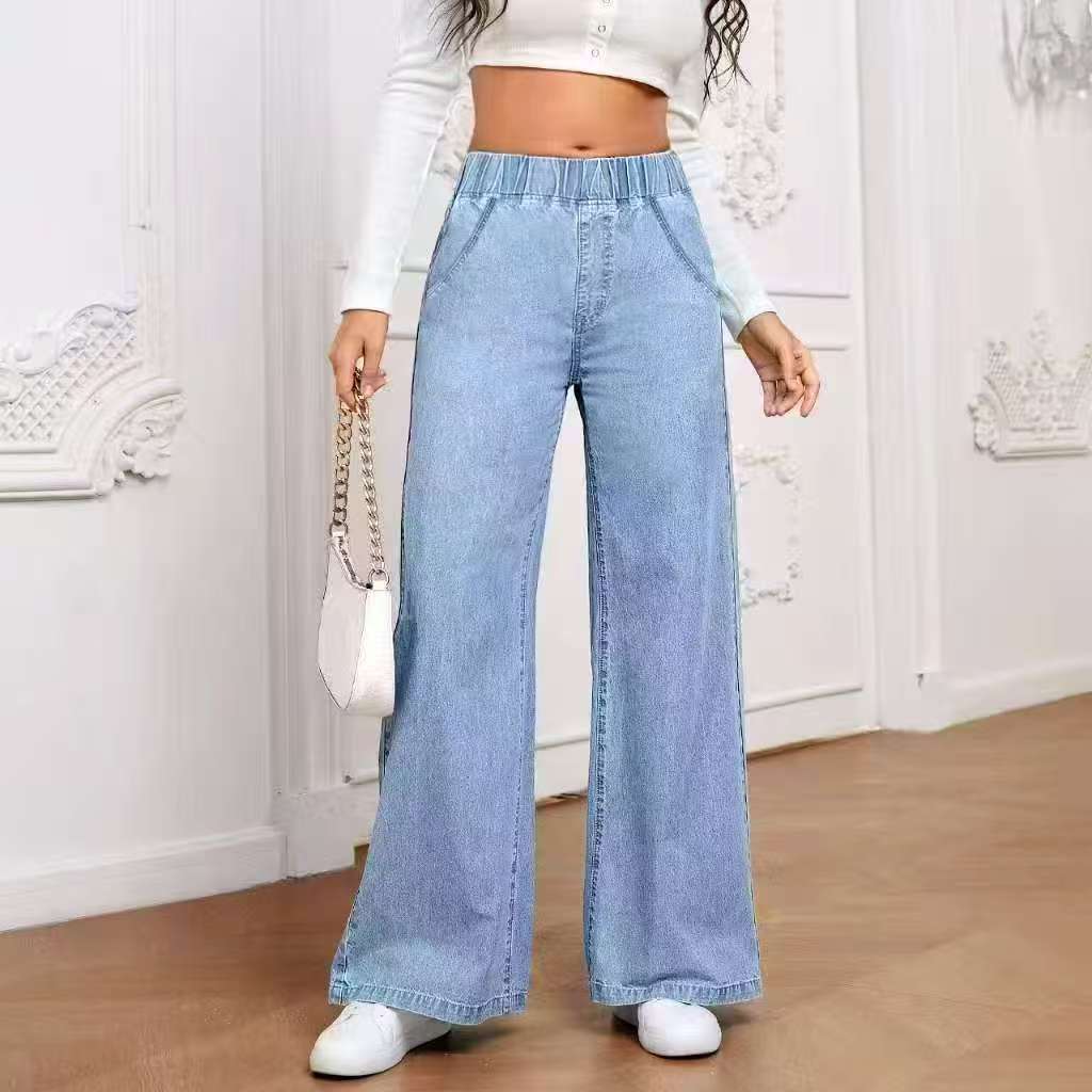 Wide Leg Jeans Straight Fashion Casual Straight Pants Women's Comfortable Street Style Trousers - Image 2