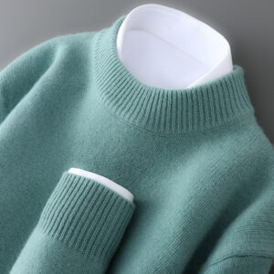 Half-high Neck Thickened Soft And Cozy Loose-fit Pullover Knit