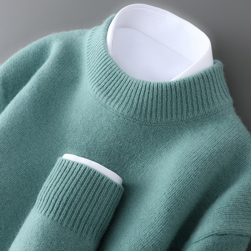 Half-high Neck Thickened Soft And Cozy Loose-fit Pullover Knit