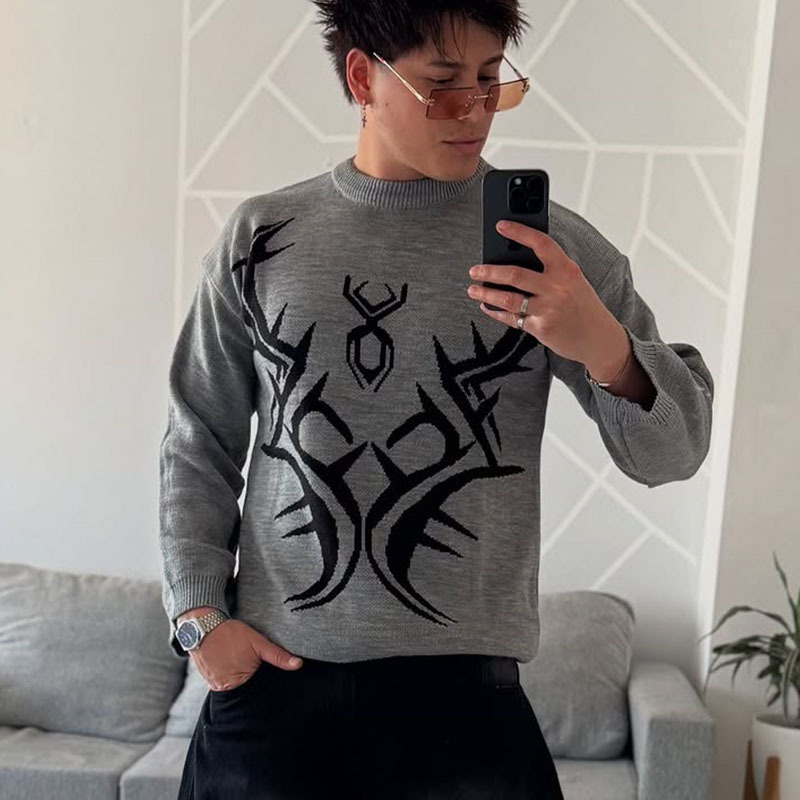 Warm Casual Harajuku-style Oversized Pullover - Image 2
