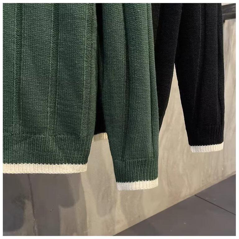 Men's Retro Casual Lapel Knitted Sweater - Image 5