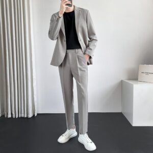 Stylish And Versatile Casual Mens Suit Set