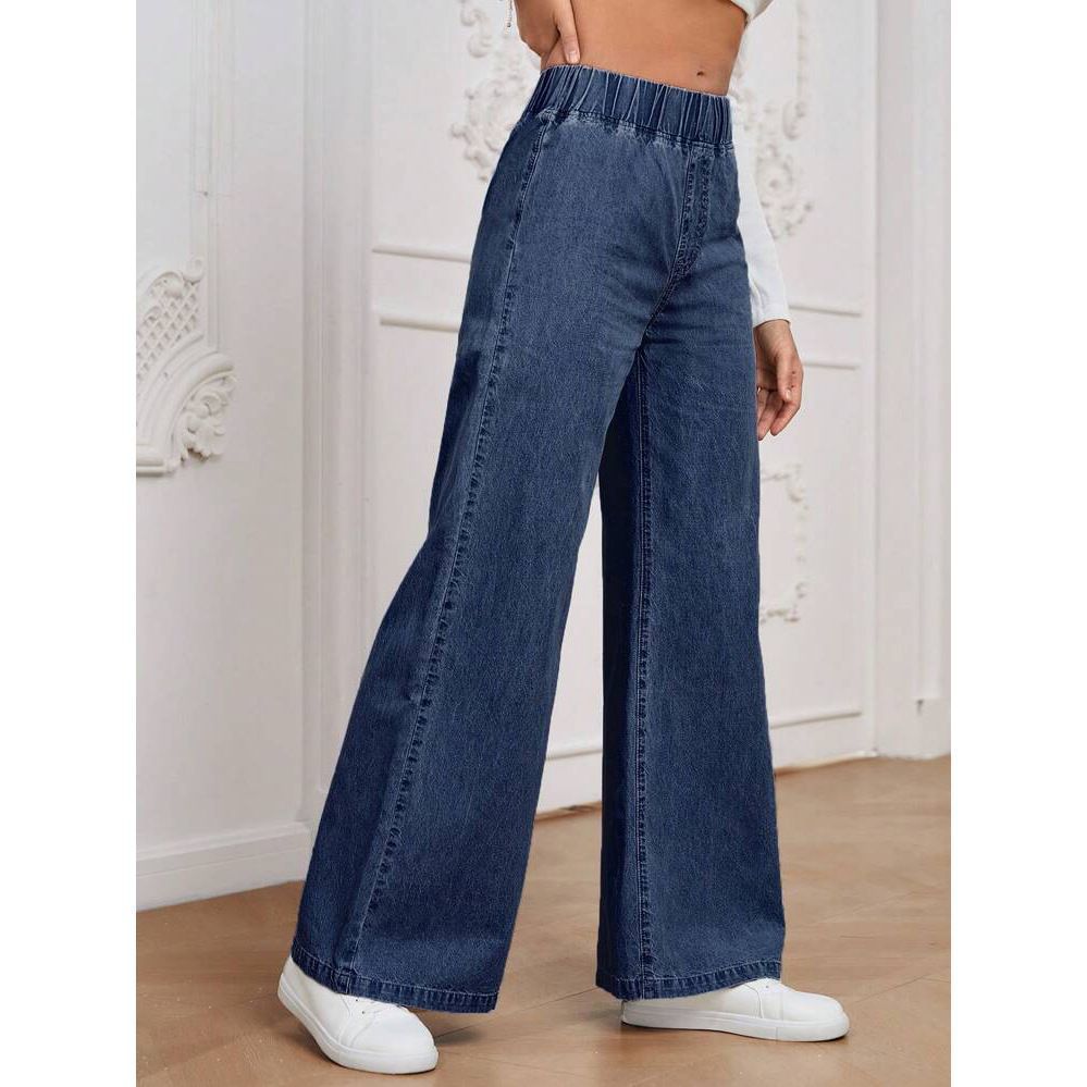 Wide Leg Jeans Straight Fashion Casual Straight Pants Women's Comfortable Street Style Trousers - Image 4