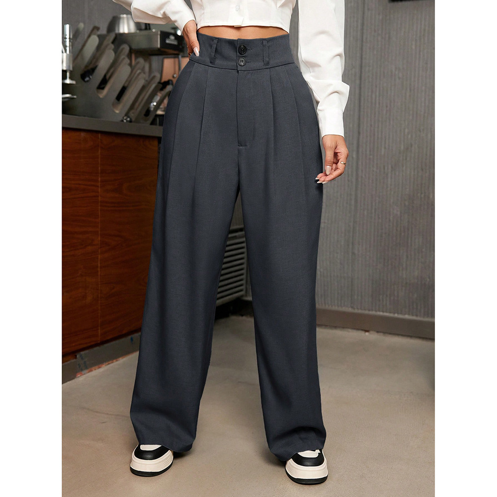 High Waist Drooping High-grade Suit Pants - Image 4